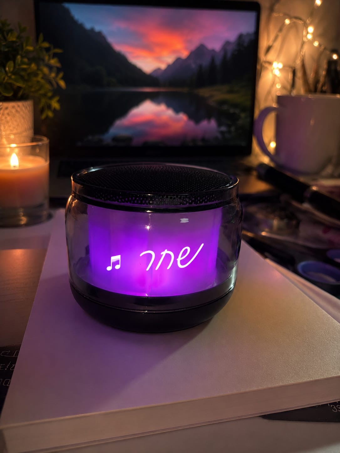 רמקול לילה מעוצב עם שם אישי